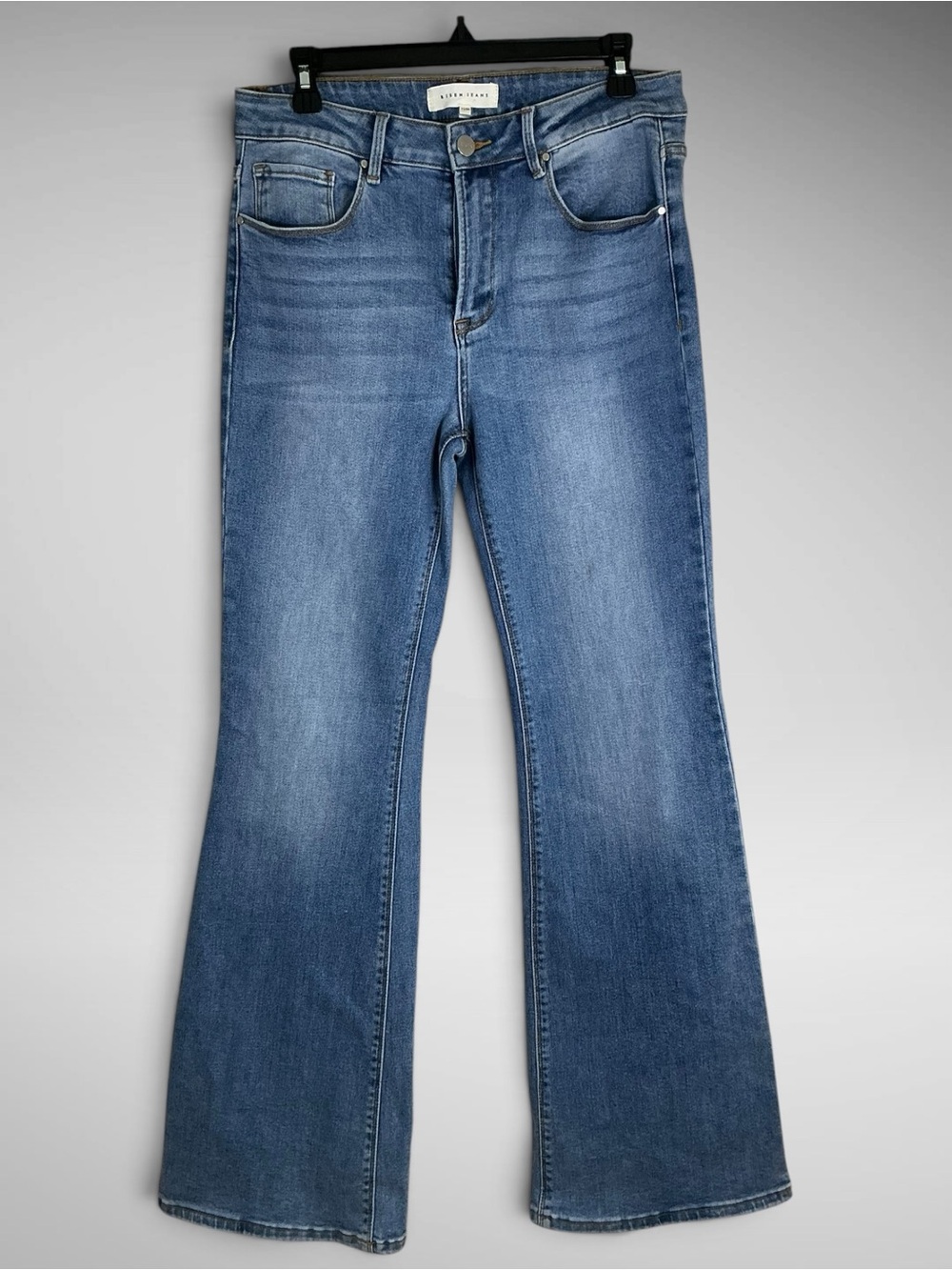 Risen Women’s High Rise Bootcut Flare Jeans Stretch Denim Size 11/32